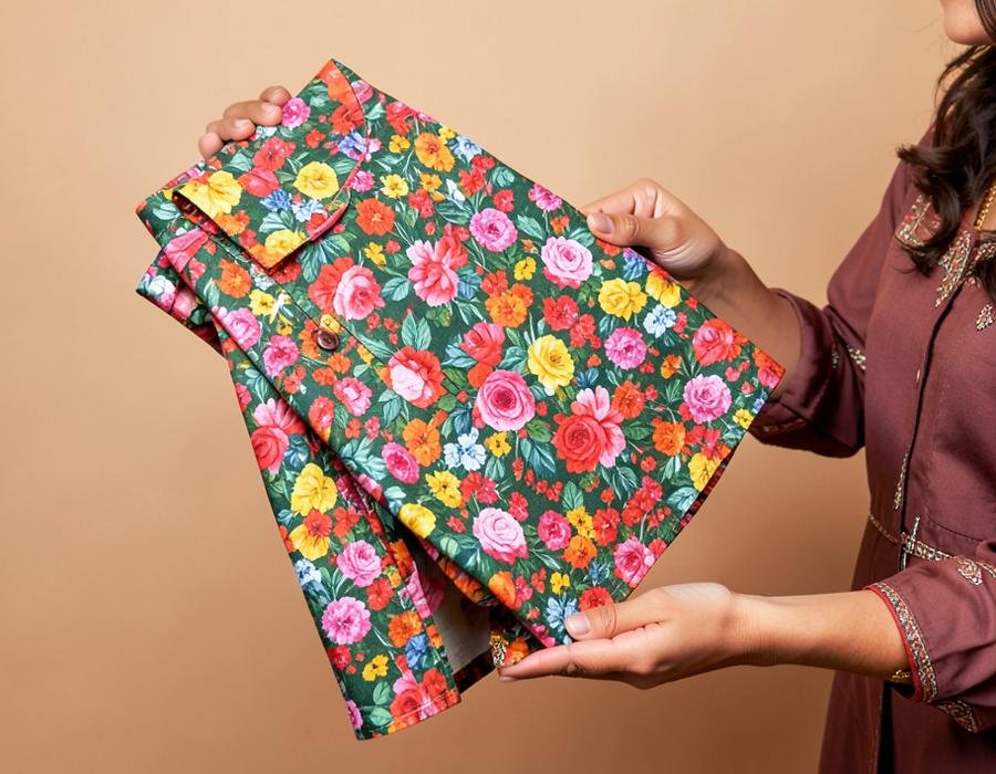 Noor Unstitched Printed Suit - Unstitched printed lawn - shirt, trouser and dupatta