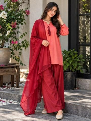 Elegant 3-Piece Cotton Suit - Cotton