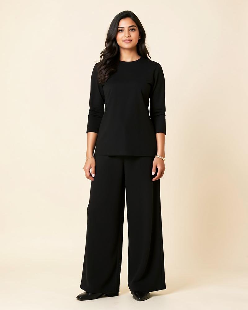 Ayla Co-ord Set - Textured viscose blend