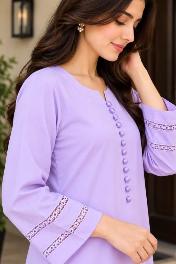 Pastel Lavender Georgette